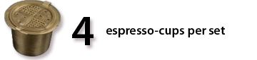 4 espresso cups